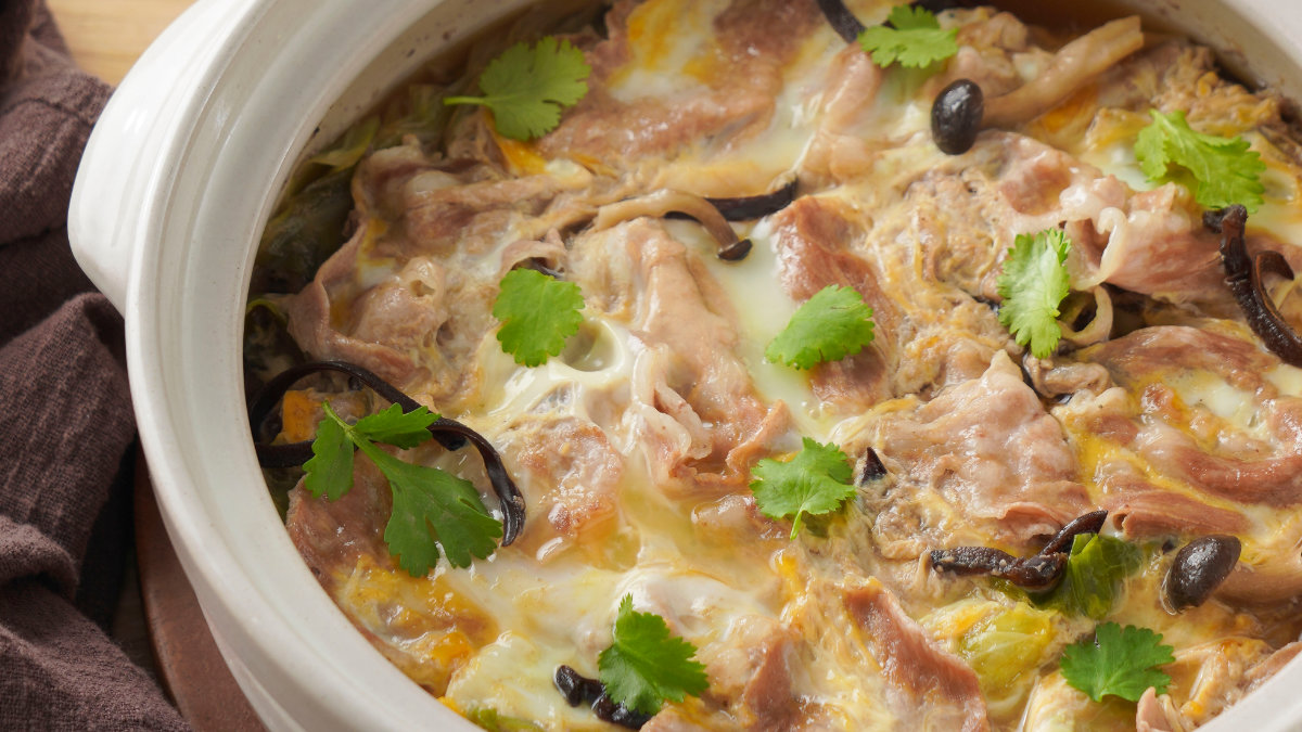 日式豬肉湯-豚汁-玉子鍋