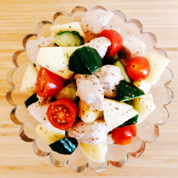 雞胸肉料理-蘋果雞胸肉丁