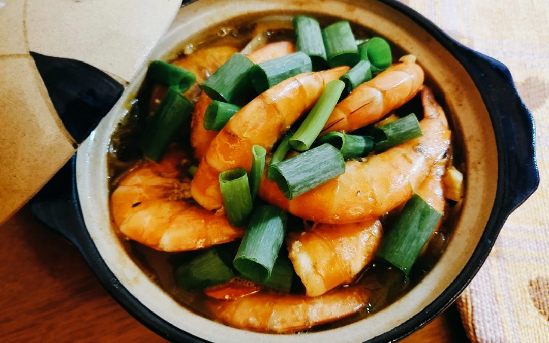 鮮蝦料理　鮮蝦粉絲煲