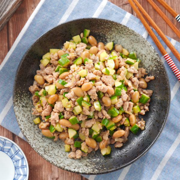 納豆料理-味增納豆炒肉末