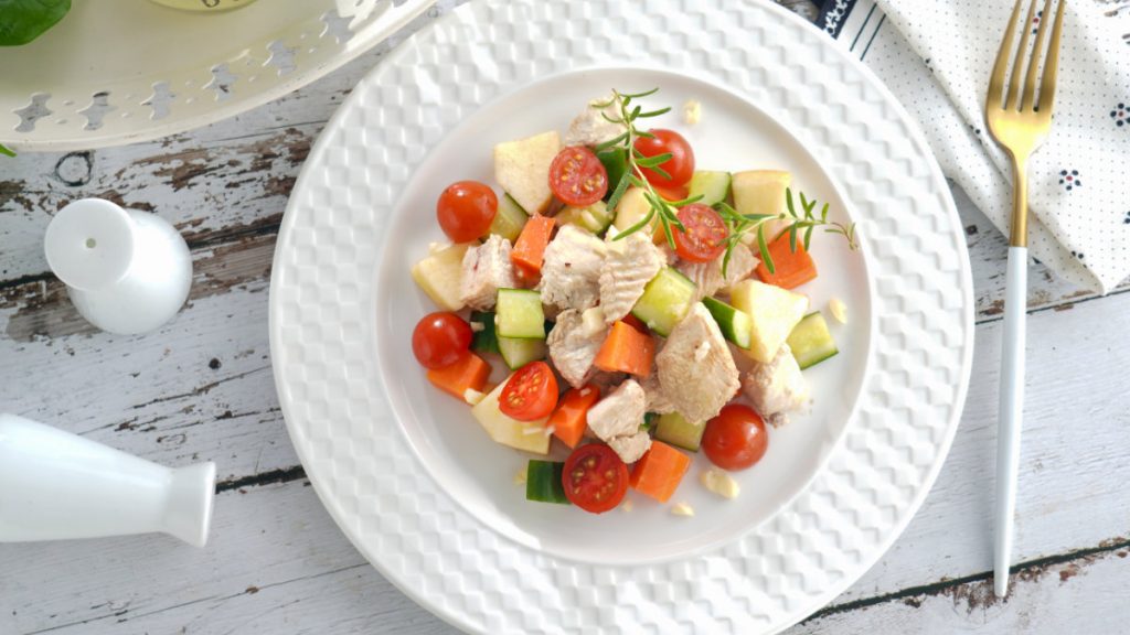 涼拌蘋果雞丁-雞肉料理