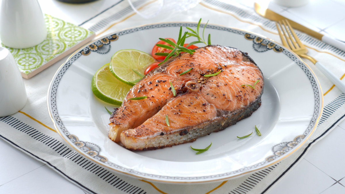 鮭魚料理-香煎鮭魚