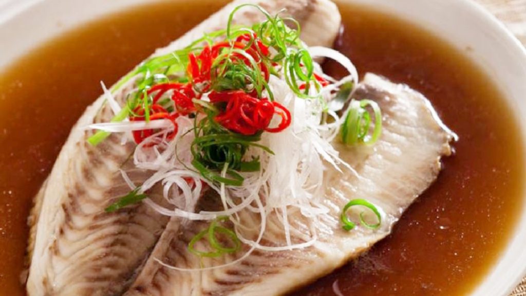 生態雕魚料理-破布子蒸鯛魚排