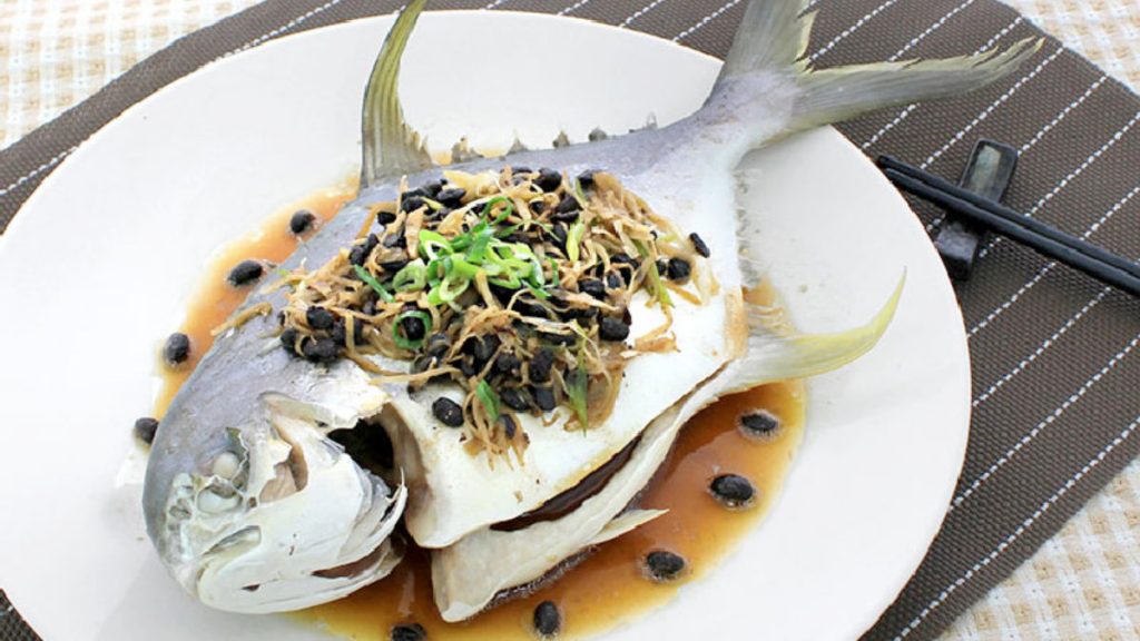 豆豉蒸金鯧魚-海金鯧料理
