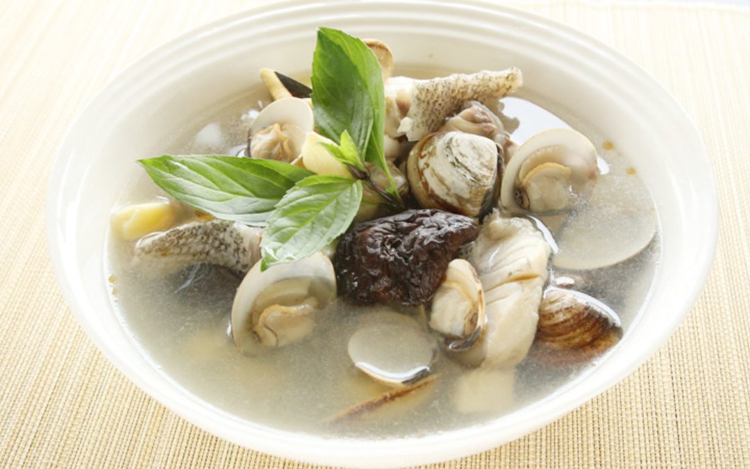蛤蜊石斑魚湯