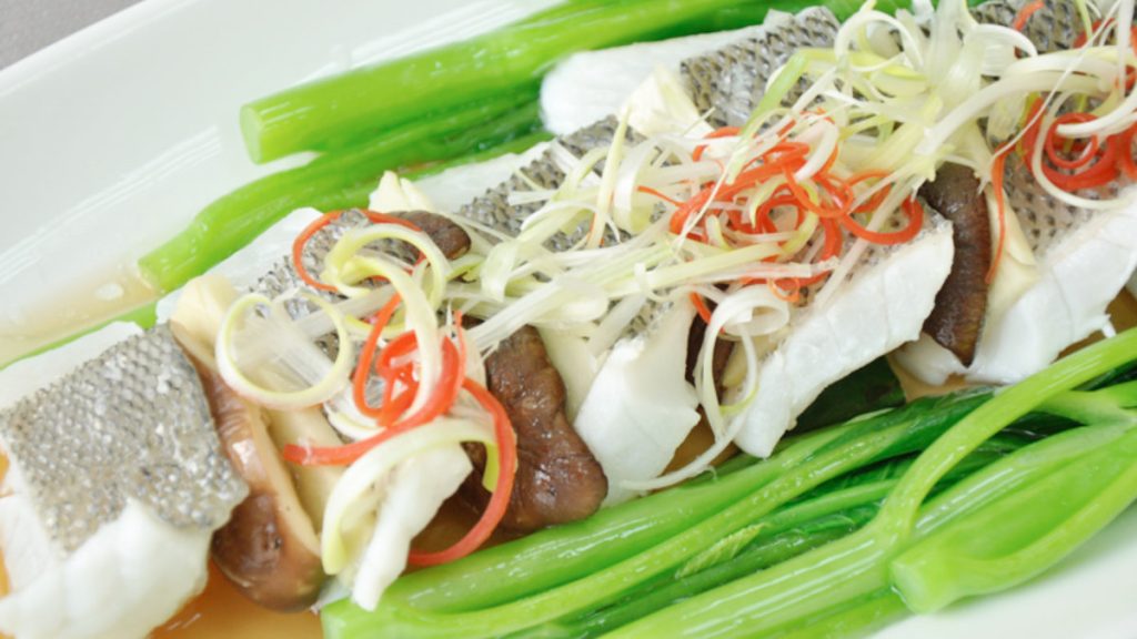 清蒸鱸魚排