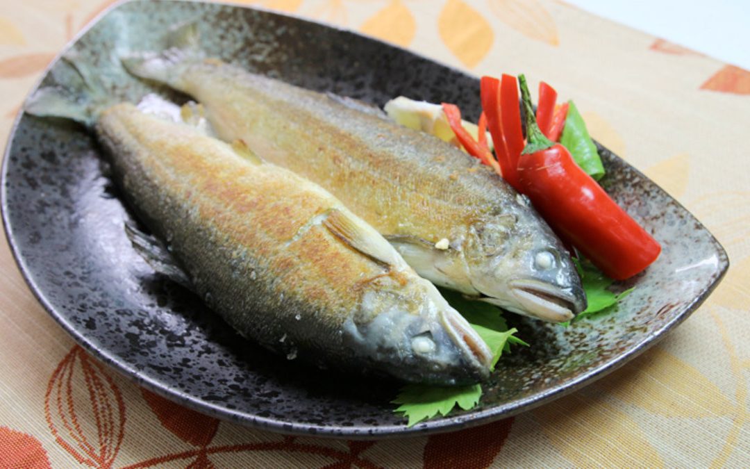 香魚料理　乾煎香魚