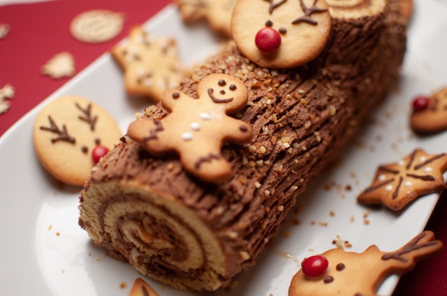 聖誕節大餐-耶誕節-樹幹蛋糕